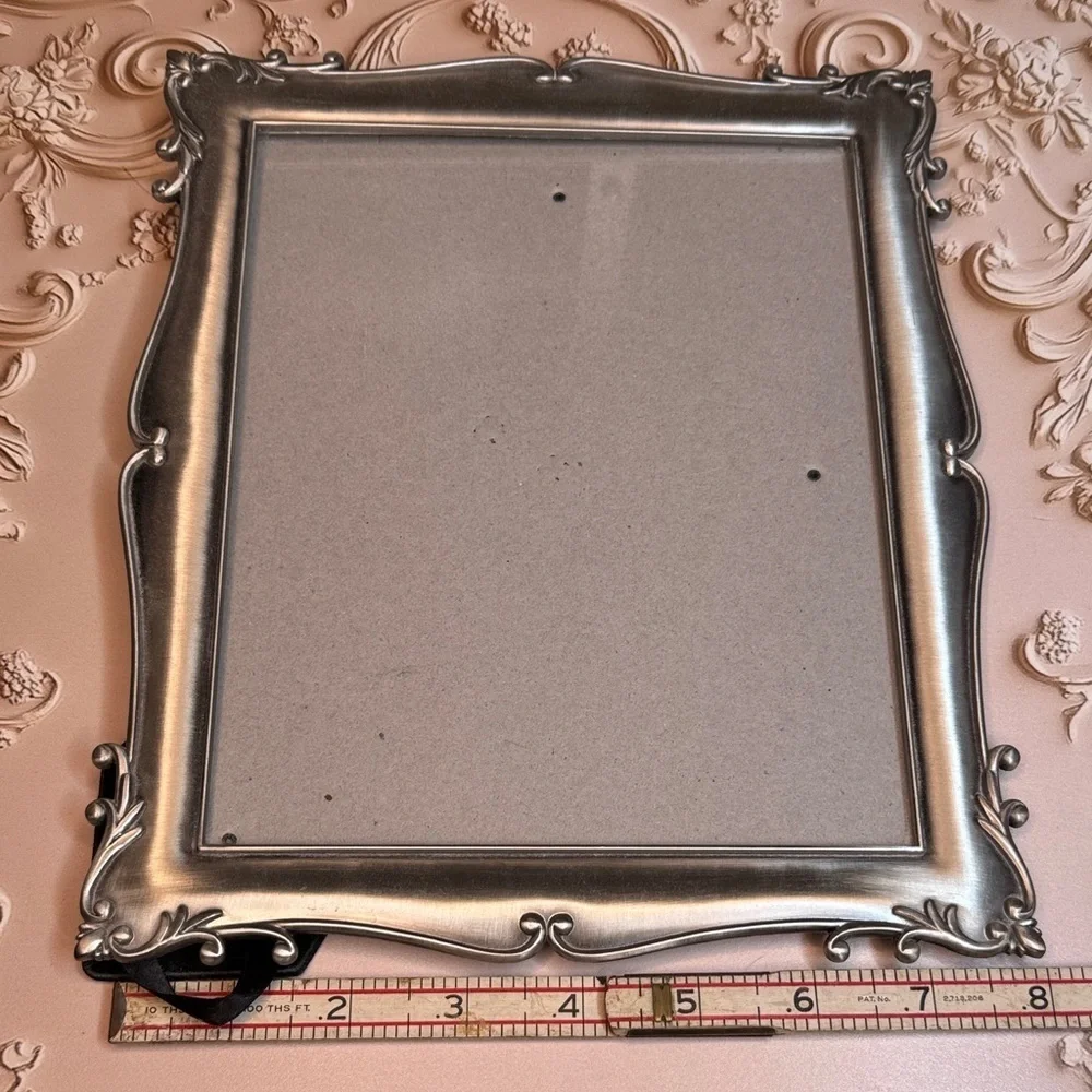 Vintage Estate Burnes of Boston Silver Ornate 8 x 6 Picture Frame